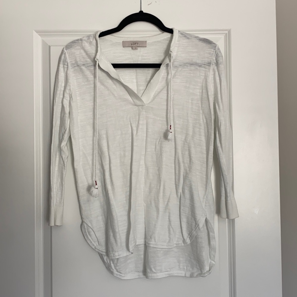 White LOFT Pullover